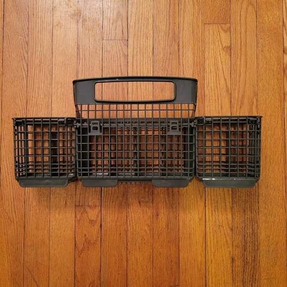 OEM Kenmore Dishwasher Silverware Gray Basket Replacement 3 Sections Handle W113 - Picture 3 of 11
